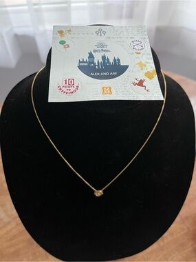 Alex and Ani Gold Tone Simple Disc Necklace - Gold Time Turner